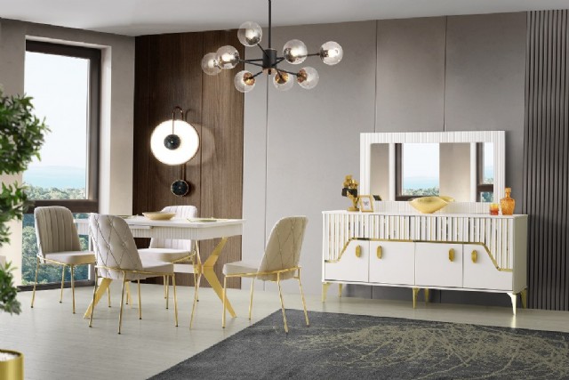 Vanessa Yemek Odası Takımı Modern Yemek Odası Mobilya Takımı