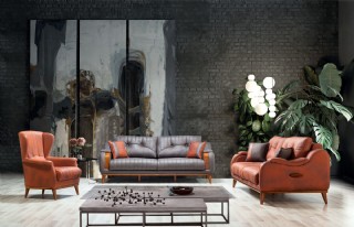 Massa Koltuk Takımı Modern Lüks Yataklı Oturma Grubu