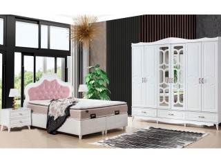 Oslo Hopa Yatak Odası 6 Kapaklı Lake Beyaz