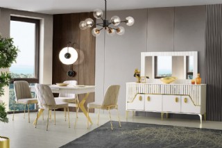 Vanessa Yemek Odası Takımı Modern Yemek Odası Mobilya Takımı